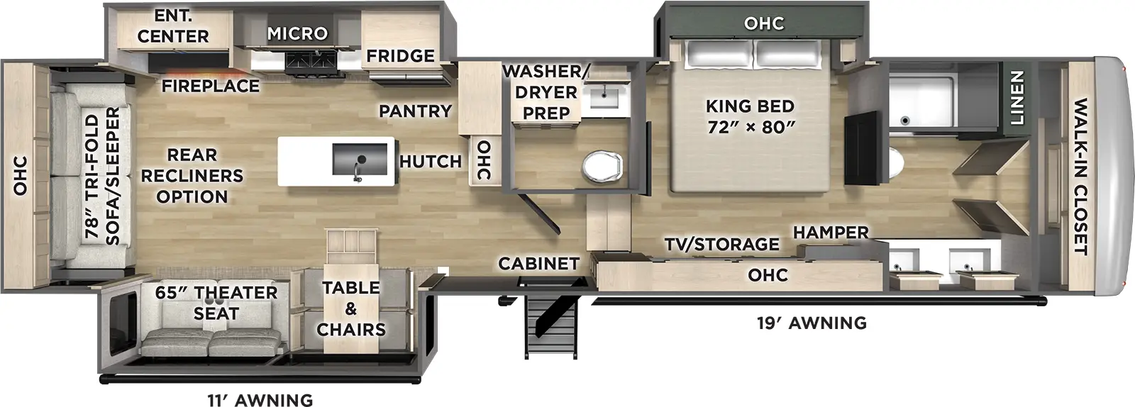 Columbus 383RLH Floorplan